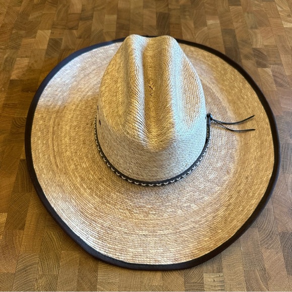 Jason Aldean Other - Jason Aldean Resistol Genuine Palm Amarillo Sky Cowboy Hat Men’s Size Med/Large